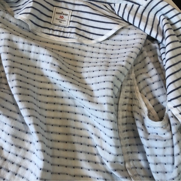 Gap Academy Blazer white blue striped double lawn cotton 10 - Picture 7 of 13